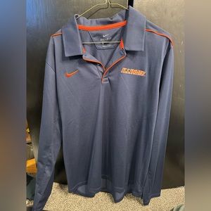 Men’s Nike Dri Fit Illinois Fighting Illini Long Sleeve Polo